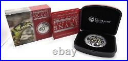 1 Oz Silver Coin 2013 $1 Australian Lunar Series II Year of The Snake Color