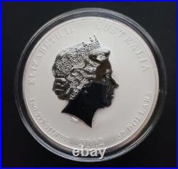 1 kilo 2012 Perth Mint Lunar Dragon Coloured Silver Coin Gem Stone Edition