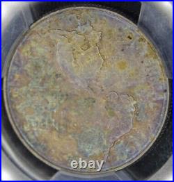 1923 S Monroe Silver Half Dollar PCGS Graded MS63 Rainbow Color Toned Coin