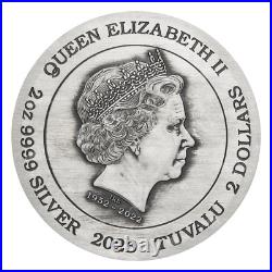 2 oz 2023 The Phantom Antiqued Coloured Silver Coin Perth Mint