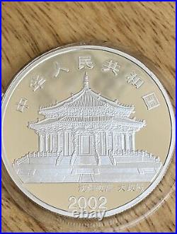 2002 China 10YUAN Silver Coin China Zodiac Horse Coloured Silver Coin 1oz Rare