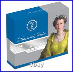 2012 Queen Elizabeth II Diamond Jubilee 1oz. 999 Coloured Silver Proof Coin