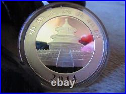 2014 ECSTASY PANDA Colorized Silver Coin ¥10 Yuan China