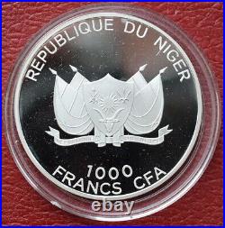 2014 Niger Muslim Baby-Naming Silver Colored Islamic Coin Holy Quran 1000 Francs