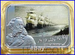 2017 Cameroon Armenia Art Aivazovsky Painter Silver Colored Coin Ship Sea Marine
