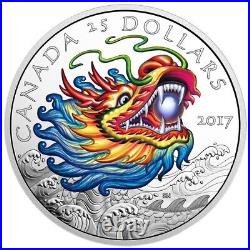 2017 Canada Dragon Boat Festival 1oz Silver Colorized Coin NGC PF 70 UCAM