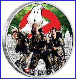 2017 Ghostbusters Crew 1 Oz 999 Silver Coin Colorized Gem $178.88 Obo