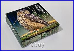 2018 Eagle Owl Pcgs Pr 70 Dcam 1-oz. 999 Silver Colorized Gem $358.88
