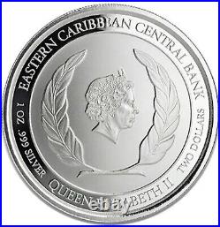 2020 Montserrat 1oz Oriole Proof & Color 1oz Fine Silver 999 BE Bullion Coin