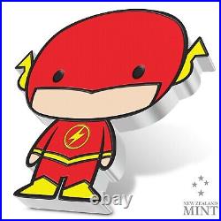 2020 Niue Chibi THE FLASH 1 oz Colorized Silver Proof Coin DC Justice League