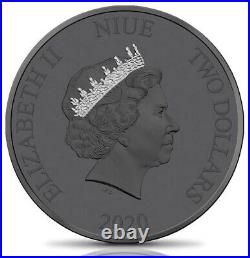 2020 Niue Star Wars Boba Fett Beskar Edition Coin 1 oz colorized. 999 silver