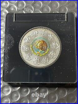 2021 1 Oz 999 Fine Silver Mexico Libertad HUICHOL ART 1 Onza Coin Mexican Silver