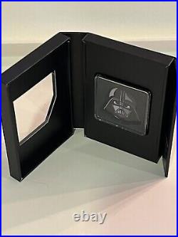2021 1oz. 999 FINE SILVER COLORIZED PROOF COIN. FACES OF THE EMPIRE-DARTH VADER