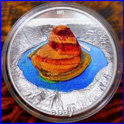 2021 3oz Colorized Silver 7 Natural Wonders Grand Canyon Coin Ultra High Relief