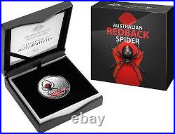 2021 Australia Redback Spider 1oz Silver Colorized Coin NGC PF 70
