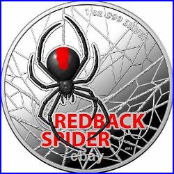 2021 Australia Redback Spider Colorized 1oz Silver Coin NGC PF 69
