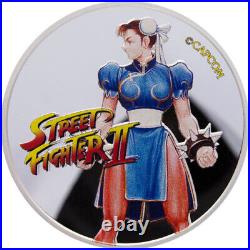 2021 Fiji Street Fighter II Set of 4 Colorized 1 oz. 999 Silver Proof Coins