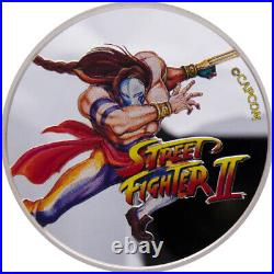 2021 Fiji Street Fighter II Set of 4 Colorized 1 oz. 999 Silver Proof Coins