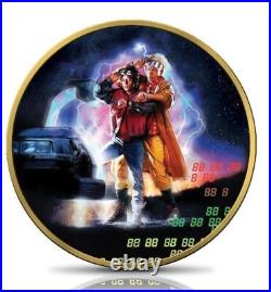 2021 New Zealand Back To The Future II 1 oz. 999 Silver Colorized Coin GERMANIA