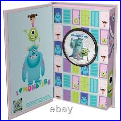 2021 Niue Disney Monsters, Inc. 20th Anniversary Coin 1oz Colorized Silver Proof