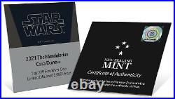 2021 Niue Star Wars Mandalorian Cara Dune 1 oz Colorized. 999 Silver Coin