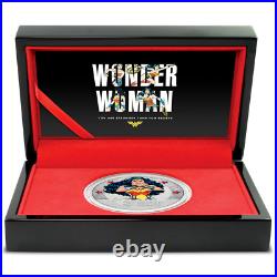 2021 Niue Wonder Woman 80th Anniversary 1 oz. 999 Silver Colorized Proof Coin