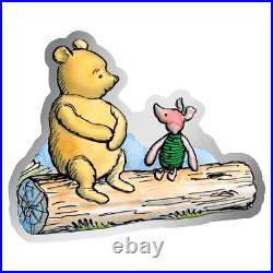 2022 Chad Winnie-the-Pooh A. A. Milne 1oz Silver Colorized Proof Coin