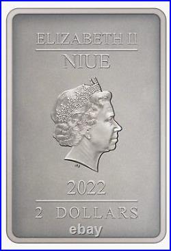 2022 Niue The Mandalorian Grogu 1oz Silver Antique Poster Coin