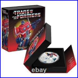 2022 Niue Transformers Optimus Prime Colorized 1 oz. 999 Silver Proof Coin