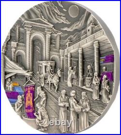 2022 Palau Lost Civilizations Phoenicia & Carthage 2oz Silver Antiqued Coin