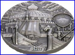 2022 Palau Lost Civilizations Phoenicia & Carthage 2oz Silver Antiqued Coin
