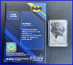 2023 BATMAN 1 oz Colorized Silver DC Comics Batman Day Low Mintage 999 SOLD OUT