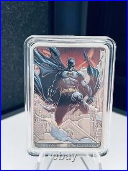 2023 Batman Day DC Comics 1 oz Antique Colored Silver Coin Limited Edition