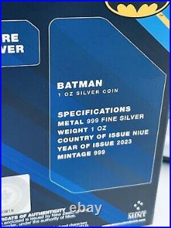2023 Batman Day DC Comics 1 oz Antique Colored Silver Coin Limited Edition