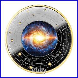 2023 Cameroon Milky Way Galaxy Colorized 1/2 oz 17.5 g. 999 Silver Coin