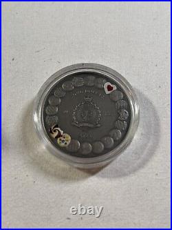2023 Niue $1 Hanzel & Gretal Colorized Silver Antiqued Coin Low Mintage
