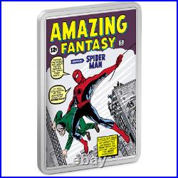 2023 Niue Marvel COMIX Amazing Fantasy #15 Coin Spider-Man 2oz Proof Silver Bar