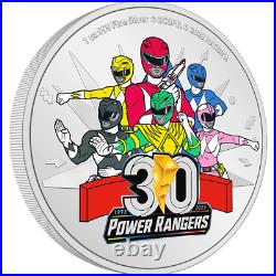 2023 Niue Power Rangers 30th Anniversary 1 oz. 999 Colorized Silver Proof Coin