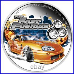 2023 Niue The Fast and the Furious X 1oz Silver Colorized Proof Coin Minted 1000