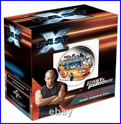 2023 Niue The Fast and the Furious X 1oz Silver Colorized Proof Coin Minted 1000