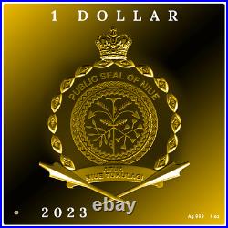 2023 Niue Vincent Van Gogh Valley with Ploughman 1oz Silver Coin