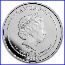 2023 Samoa 1 oz Silver DC Comics Flash Colorized Silver Coin
