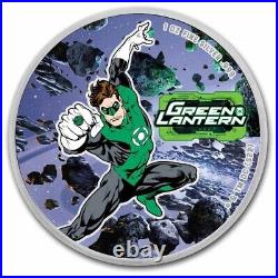 2023 Samoa 1 oz Silver DC Comics Green Lantern Colorized Silver Coin