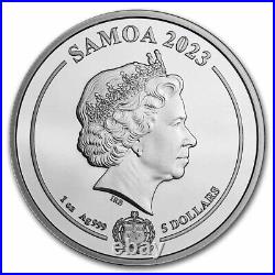 2023 Samoa 1 oz Silver DC Comics Green Lantern Colorized Silver Coin