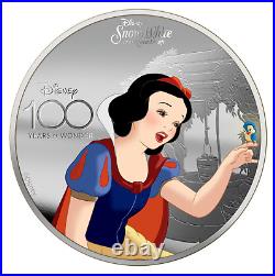 2023 Solomon Islands Disney 100 Snow White Colorized Proof 1 oz Silver Coin