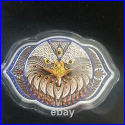 2023 Solomon Islands Eagle of the 6th Chakra 2oz Silver Colorized Coin