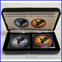 2023 Us Eagle Silver Coin Night Day 1Oz 2 Color Design