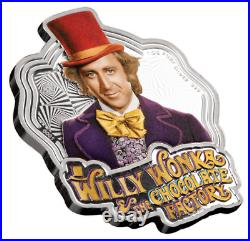 2023 Willy Wonka 1-oz 999 Silver Colorized $138.88 Gold Ticket