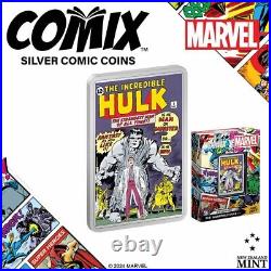 2024 Niue Marvel Incredible Hulk #1 Comix 2 oz Silver Colorized Proof Coin