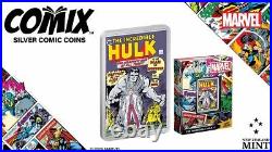 2024 Niue Marvel Incredible Hulk #1 Comix 2 oz Silver Colorized Proof Coin